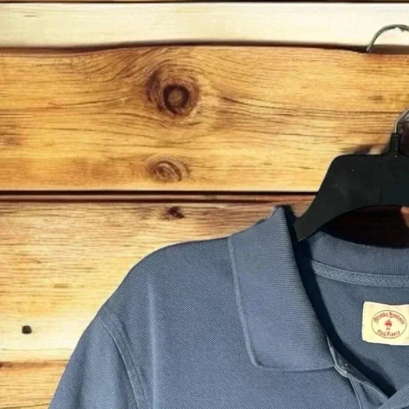 Brooks Brothers Red Fleece Men’s XL Blue Golf Polo Shirt with 3-Button Close - Picture 2 of 3